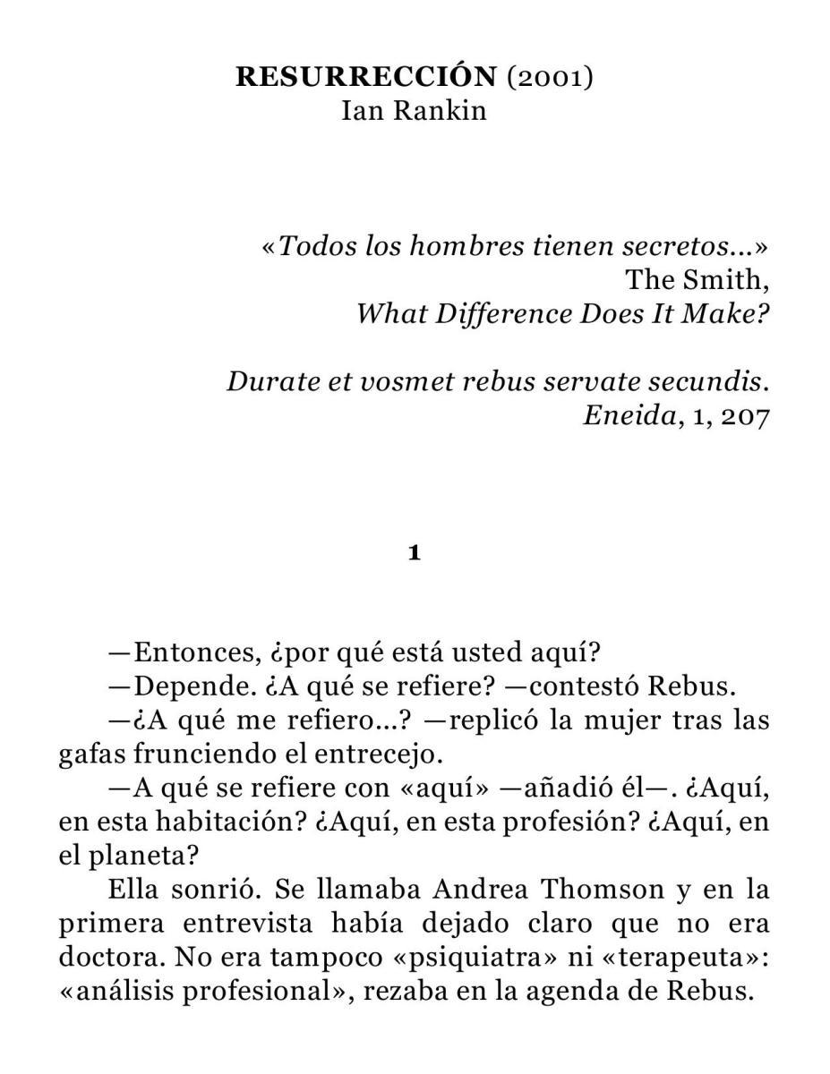 Portada de Resurrección (2001)